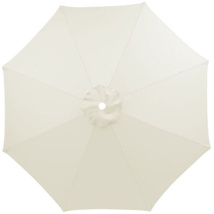 Husa pentru umbrela de 3m, impermeabila, rezistenta la UV, bej, set complet cu 8 arcuri