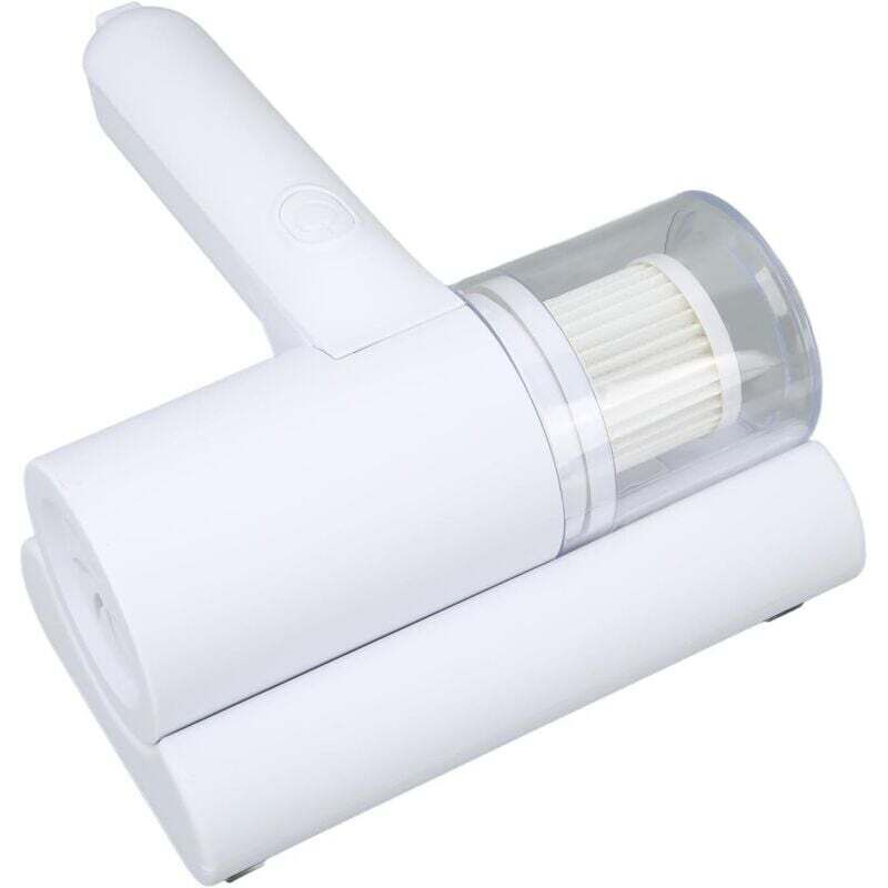 Aspirator portabil pentru saltele, canapele, anti-acarieni, multi-filtru, alb