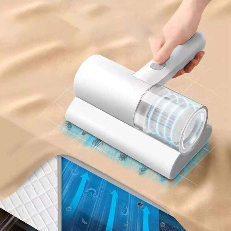 Aspirator portabil pentru saltele, canapele, anti-acarieni, multi-filtru, alb