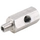 Conector turbo din otel inoxidabil 1/8-inch BSPT, 1 set, argintiu, dimensiuni 2x1.5x0.75 inches