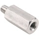 Conector turbo din otel inoxidabil 1/8-inch BSPT, 1 set, argintiu, dimensiuni 2x1.5x0.75 inches