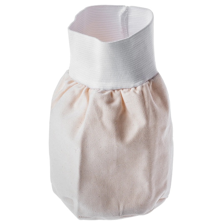 Saculet filtrare Bej M, material textil, reutilizabil pentru tincturi, vin si sucuri