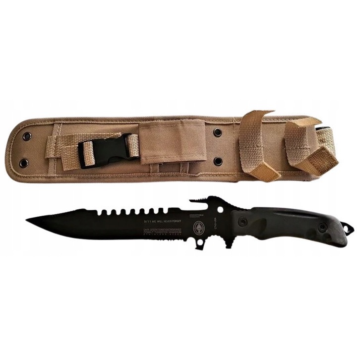 Pumnal militar 9/11, 36cm, lama 23cm, utilizare tactica