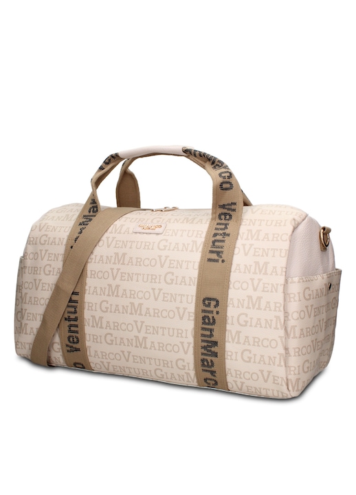 GianMarco VENTURI, Geanta duffle de piele ecologica Callisto Plus, Kaki