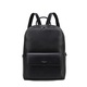 David Jones, Rucsac de piele ecologica cu buzunar cu clapa Novara Elite, Negru