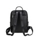 David Jones, Rucsac de piele ecologica cu buzunar cu clapa Novara Elite, Negru