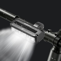 Far bicicleta profesional, OFFBONDAGE®, 900 lumeni, 5 moduri de iluminare, baterie 2000 mAh, Distanta de iluminare de 500 M, Reincarcabil Type-C, IPX5 rezistent la apā, Rockbros faruri. Negru