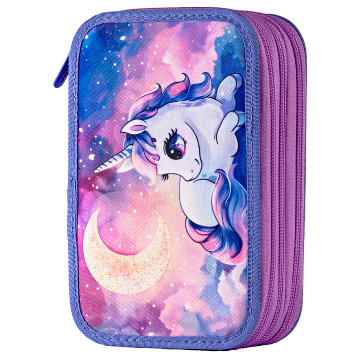 Penar echipat Daco 3 fermoare - Motiv Magic Unicorn PE3035E