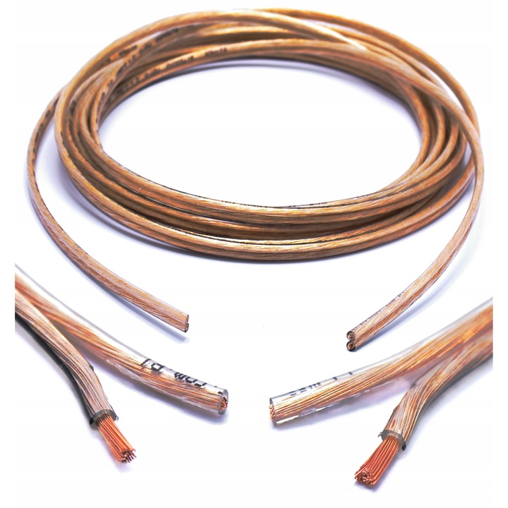 Cablu audio, Bitner, 2x1,5mm2, transparent, 1m