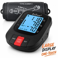 Tensiometru de brat EvoSmart™ 808, Afisaj LCD cu caractere mari, Auto-masurare, Detectare puls neregulat, Validat clinic, Manseta 22-32cm, Oscilometric, 90 Memorii, Negru