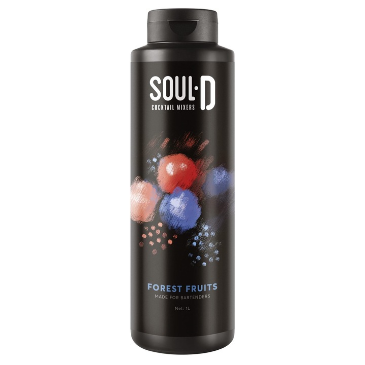Mixer pentru cocktailuri Essenza, SoulD Forest Fruits, 1L, fructe de pădure, PET