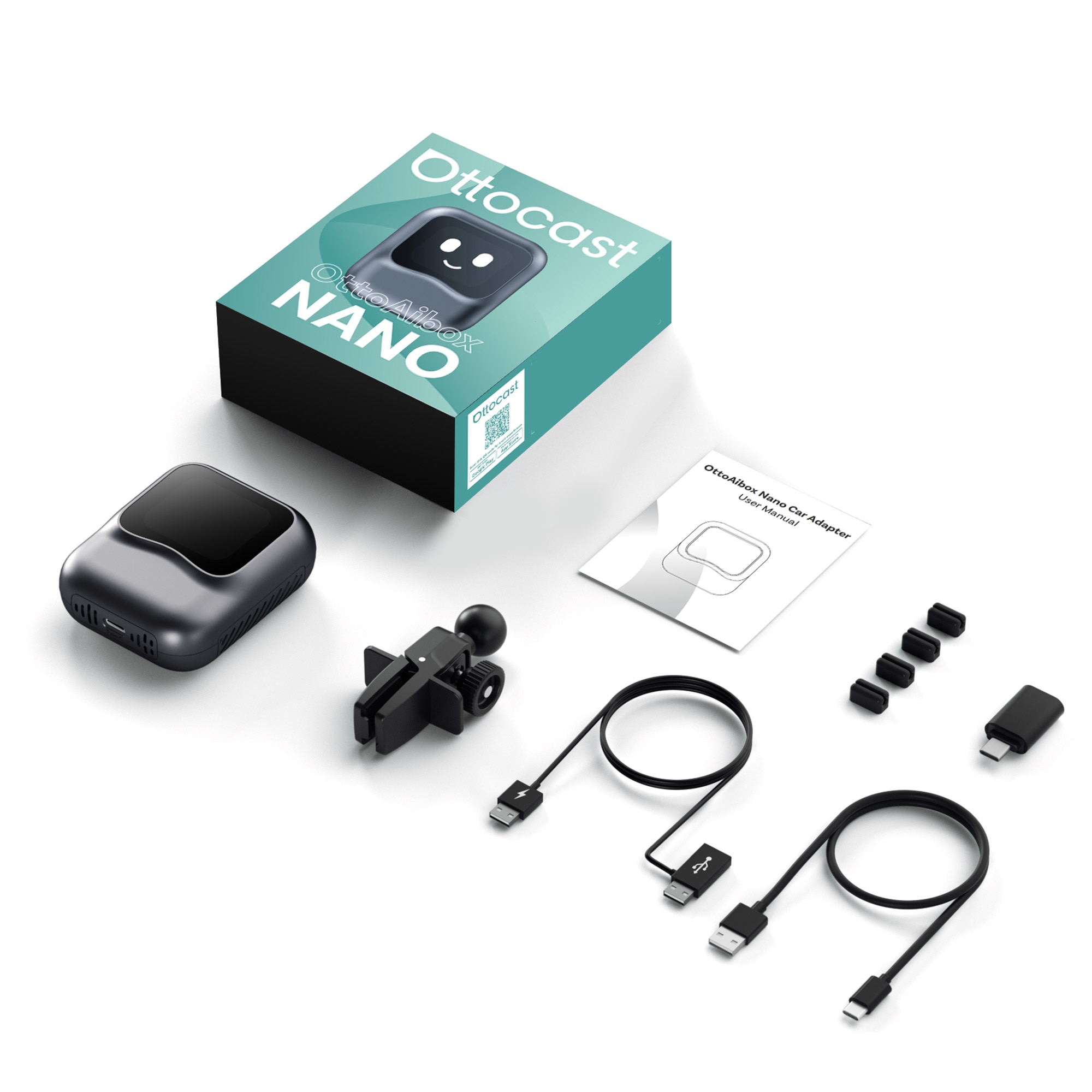Adaptor wireless Ottocast PCS50 Carplay AI OttoBox Nano & Android