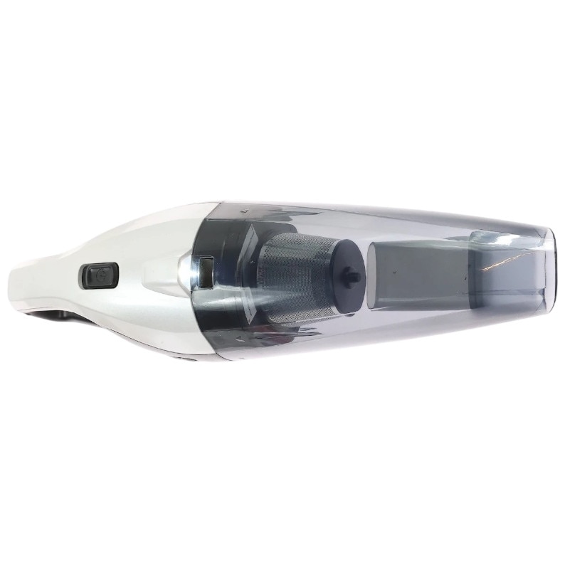 Aspirator de mână cu acumulator, 150 W, capacitate 450 ml, filtrare HEPA, 37x10x11 cm, alb/negru