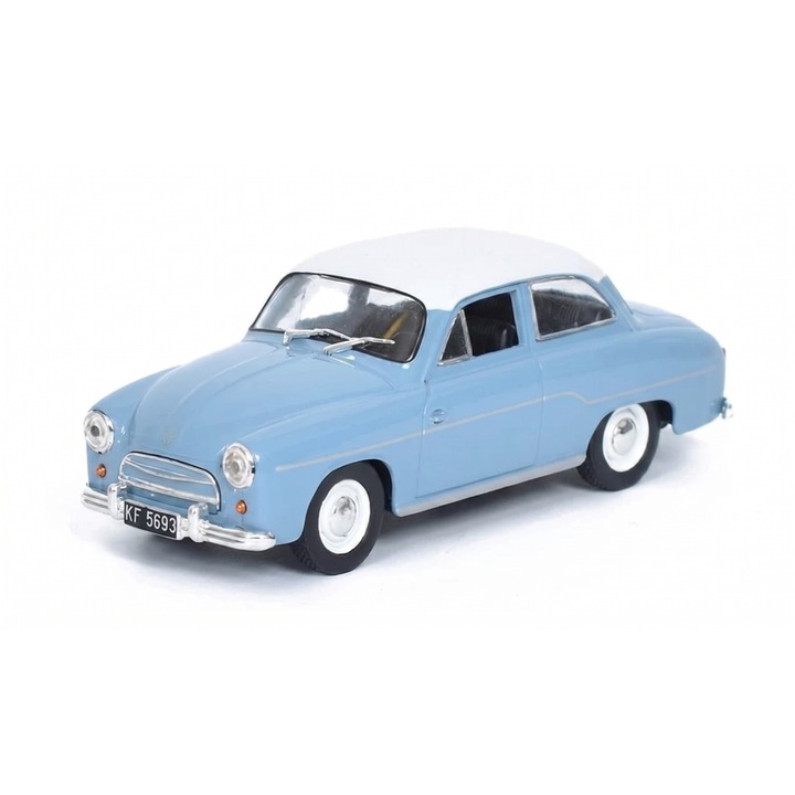 Syrena 102 modell 1:43 fém replika, kék