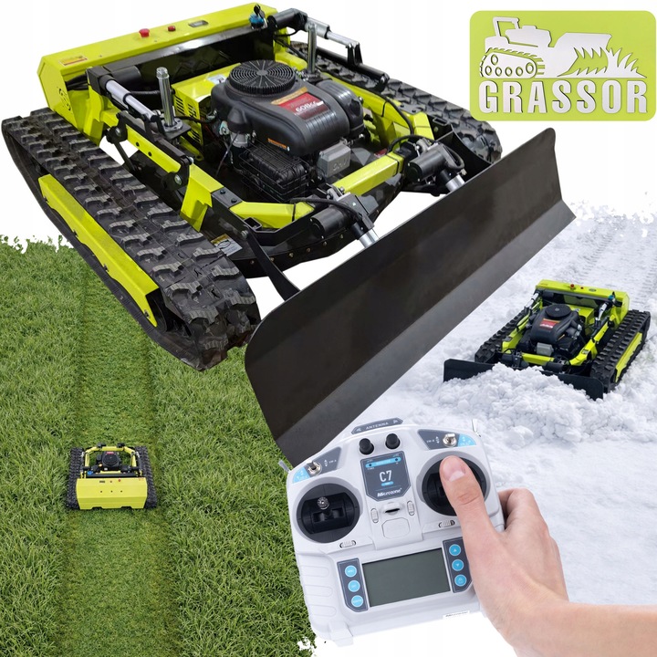 Robot tuns iarba Grassor MultiForce 800GT-G23P, motor Loncin 23CP, senile, latime taiere 800mm, hibrid