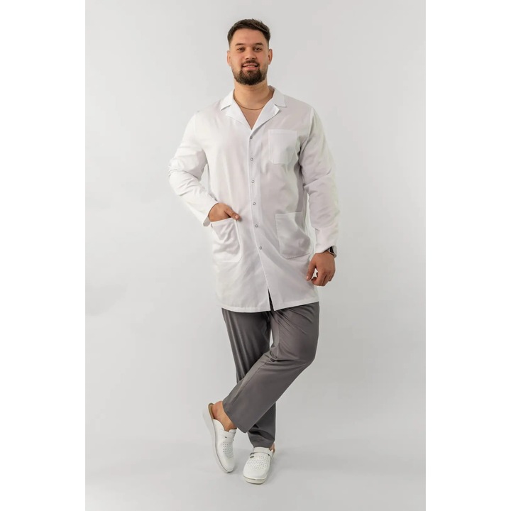 Halat medical Edy 3/4, Alb, XXL