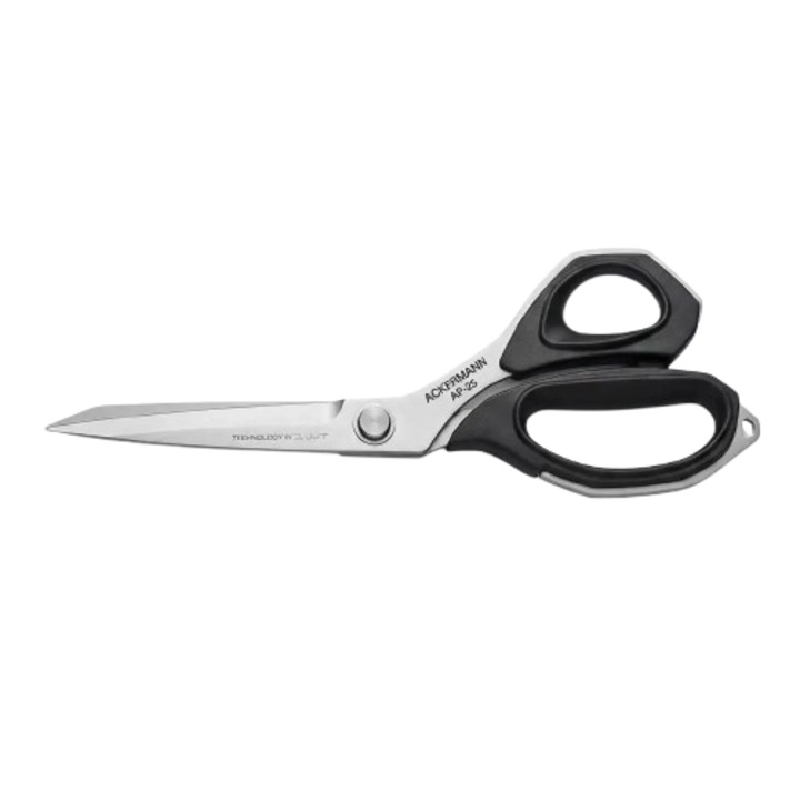Szabóolló, 25 cm hosszú, 10 cm vágóéllel, ACKERMANN AP-25