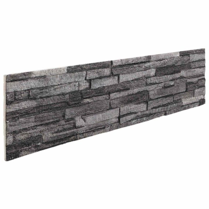 vidaXL Fali panelek 10 db 100 x 25 cm Antracit EPS Hab 42046110