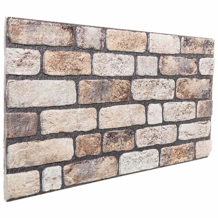 vidaXL Fali panelek 10 db 100 x 50 cm Világos Barna EPS Hab 42046102