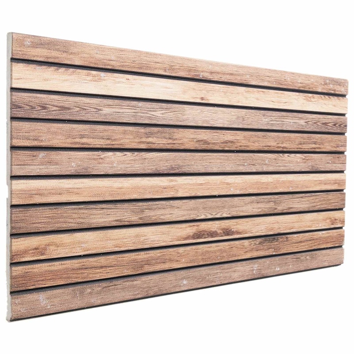 Panouri de perete 10 pcs vidaXL, Maro deschis, 100 x 50 cm, Spuma EPS