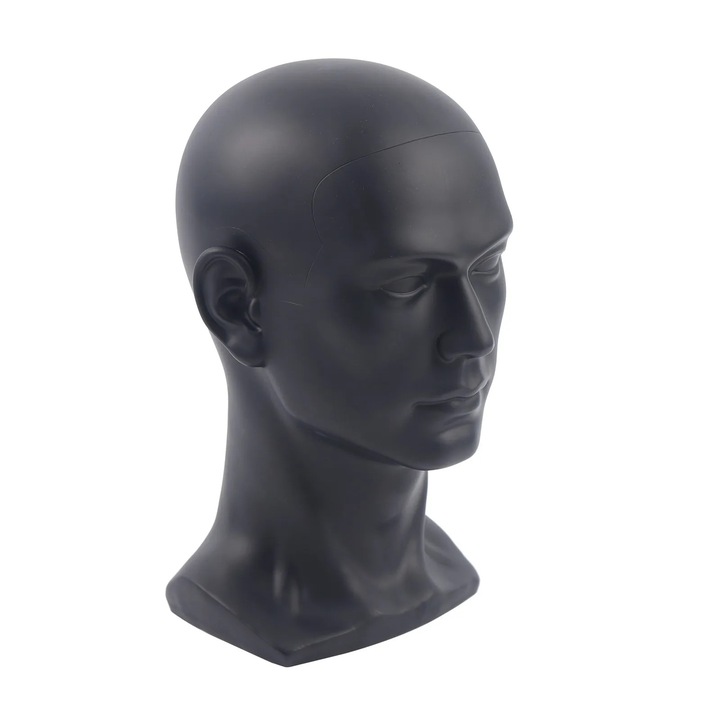 Cap manechin masculin, cap pentru peruci PVC, 30 cm, pentru peruci, palarii, casti, prezentare si depozitare, rosu