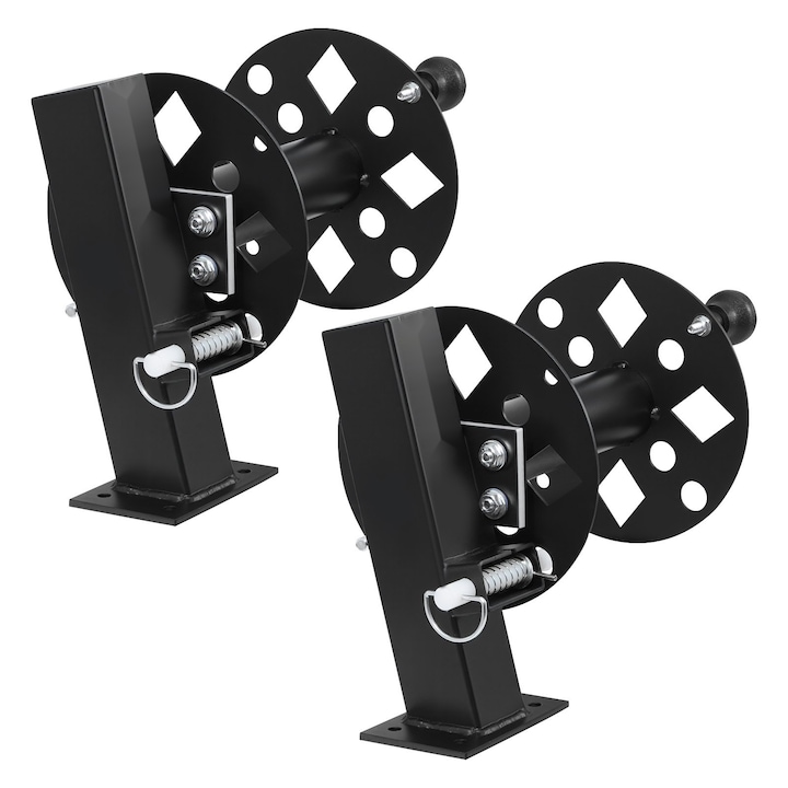 Hegesztőkábel dobok, Kábeltekercsek, 2 darabos készlet, 45,7 m (50 mm²) és 38 m (70 mm²) kábelekhez, Elektrosztatikusan festett acél, Rögzítőcsap, Teherautókhoz és építkezésekhez