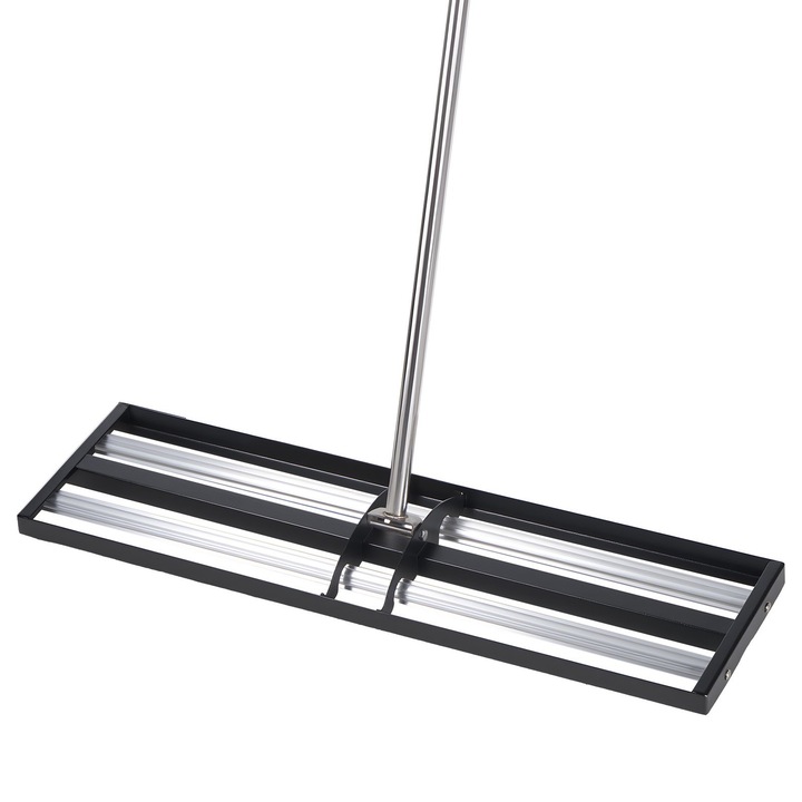 Greble VEVOR, gyephenger, 48'' x 10'', rozsdamentes acél, állítható fogantyúk 83.9'', rozsdaálló, méretek 48x10x88.2 in