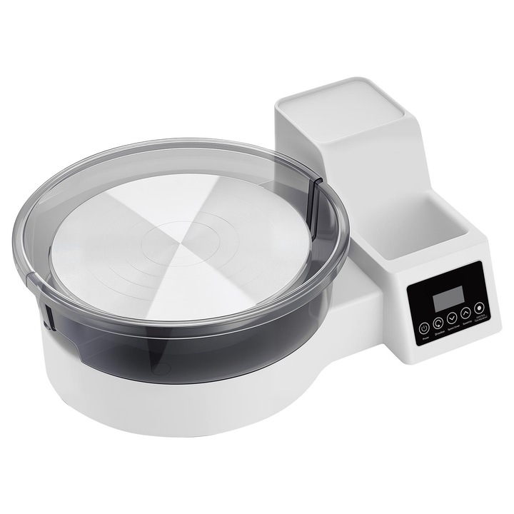 VEVOR felnőtt fazekaskorong, 28 cm, 450W, állítható sebesség 30-300 RPM, fehér