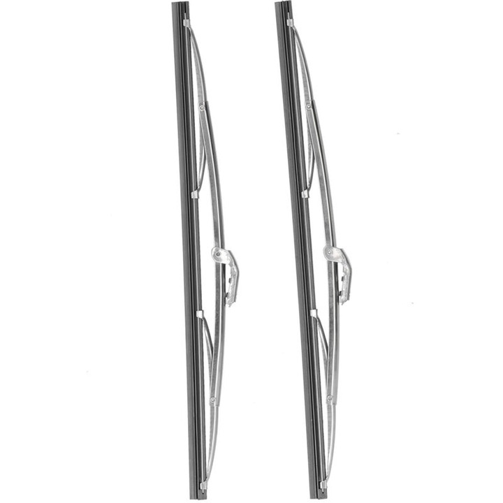 Set stergatoare parbriz 30x1cm inox argintiu universal