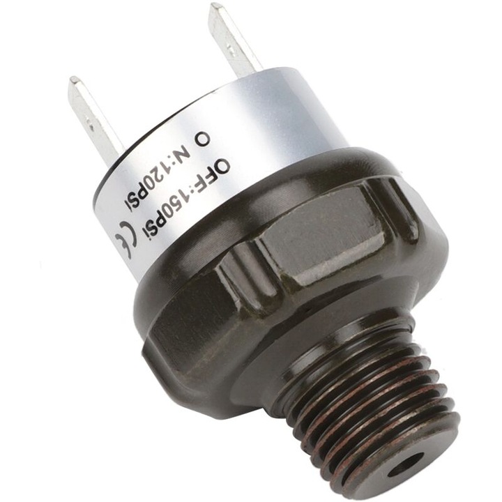 Comutator de presiune, inox, fir 1/4" NPT, 120-150 PSI, pentru compresor de aer