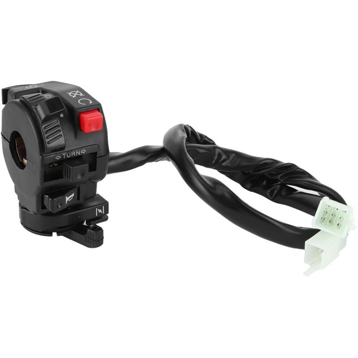 Comutator maner 6 functii, 22mm, pentru motociclete si ATV-uri 200cc si 250cc