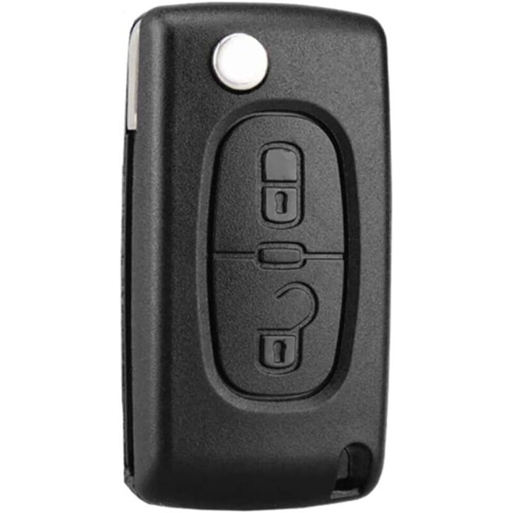 CE0536 kompatibilis összecsukható kulcs Peugeot 207 307 308 407 408 3008 5008 és Citroen C2 C3 C4 C5 C6 C8 modellekhez