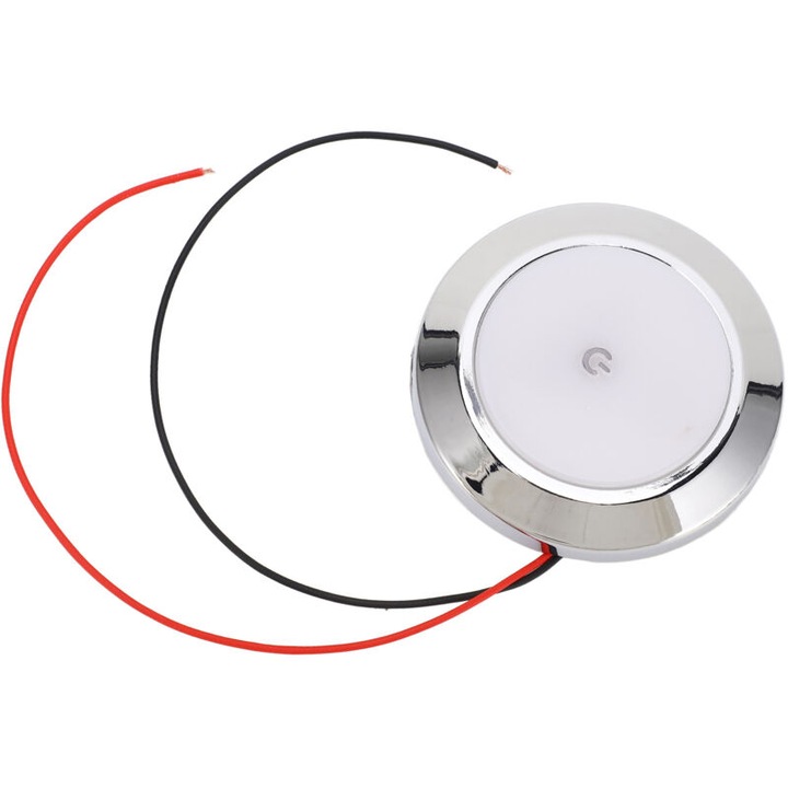 Lampa plafon LED, 7.3cm, alb, plastic, control tactil, pentru rulote si iahturi