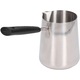 Ibric turcesc 600ml, otel inoxidabil, rezistent la temperaturi ridicate, dimensiuni 11.3x9x9cm
