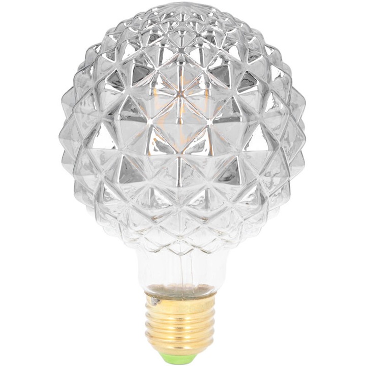 Vintage G95 izzó, 4W, ananász design, meleg fény 2700K, 130x95mm