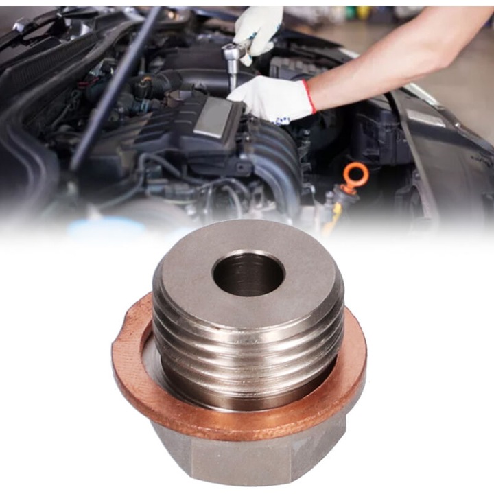 M18 x 1.5 - 1/8NPT szenzor adapter, nikkelezett vas, tömítés mellékelve