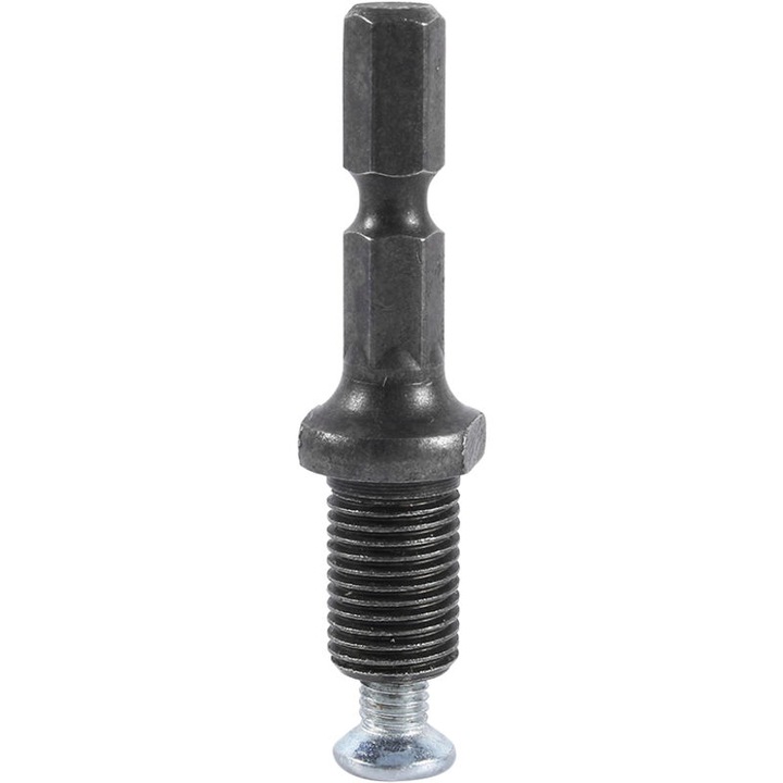 Hatszögletű adapter 3/8"-24UNF tokmányhoz, csavarral, fekete, 6x10x13mm