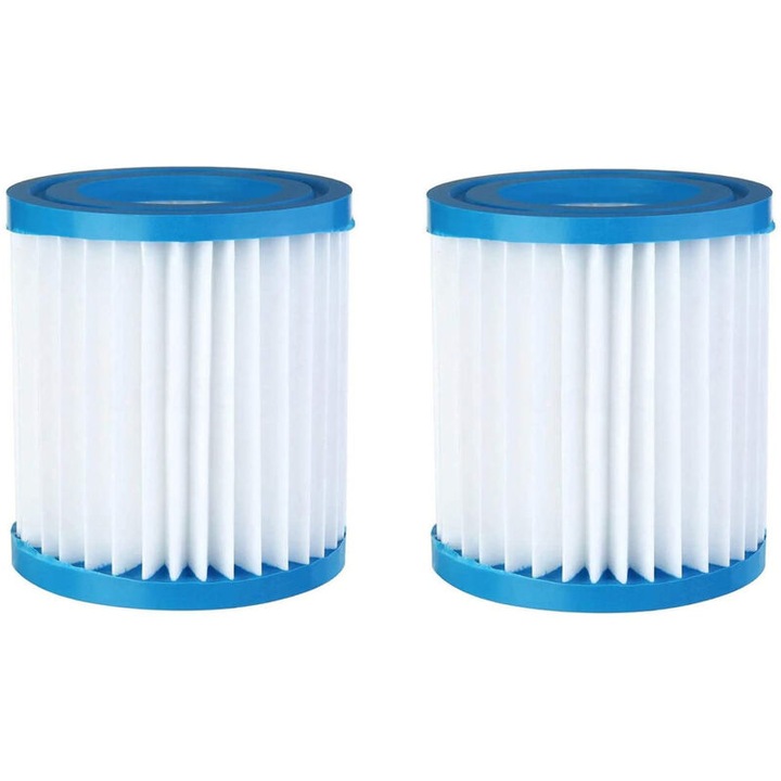 Set de 2 filtre pentru pompa de filtrare a piscinei, accesorii piscina, usor de curatat, dimensiuni variate.