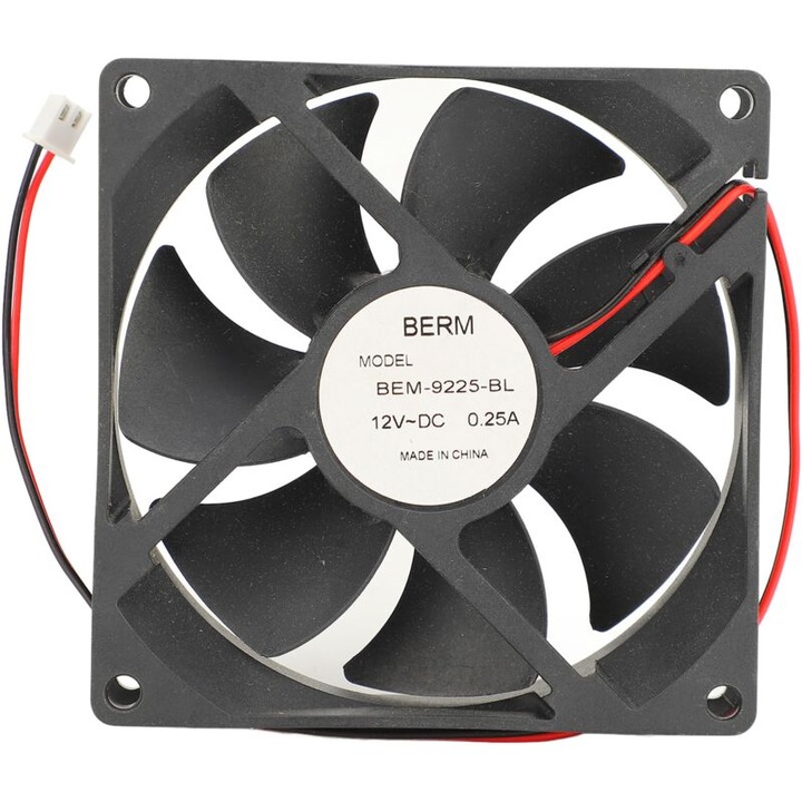 Kettős golyóscsapágyas ventilátor, 90mm, 3000 RPM, DC12V, füstelszíváshoz, barkácskészlet