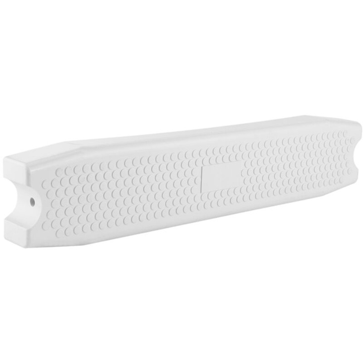 Pedal de picior alb din plastic antiderapant pentru scara de piscina, dimensiuni 49x10x4.5cm, set cu accesorii