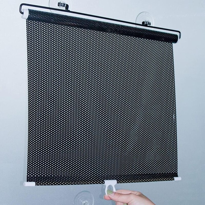 Tapadókorongos redőny, PVC, visszahúzható, karcálló, 40x125cm, többszínű