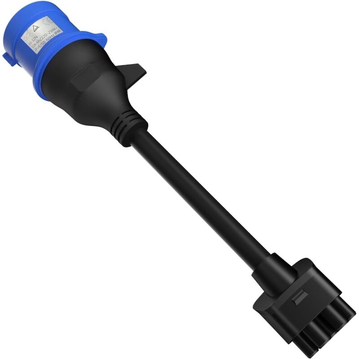 Adaptor CEE 3 pini 32A pentru Tesla, 56mm, design compact, set de incarcare vehicule electrice