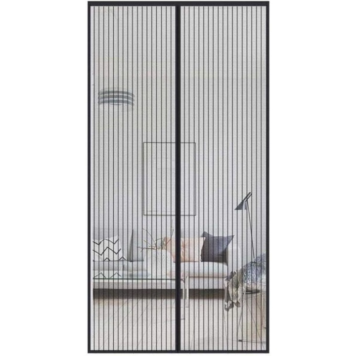 Plasa magnetica usa, 120x240cm, rezistenta, cu inchidere automata
