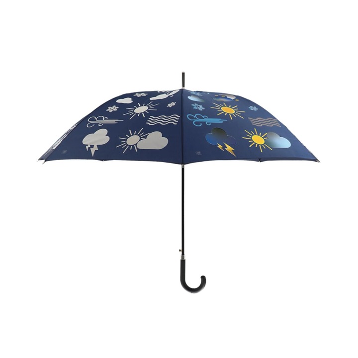 Хидрочувствителен чадър син/многоцветен от полиестер Weather Esschert Design