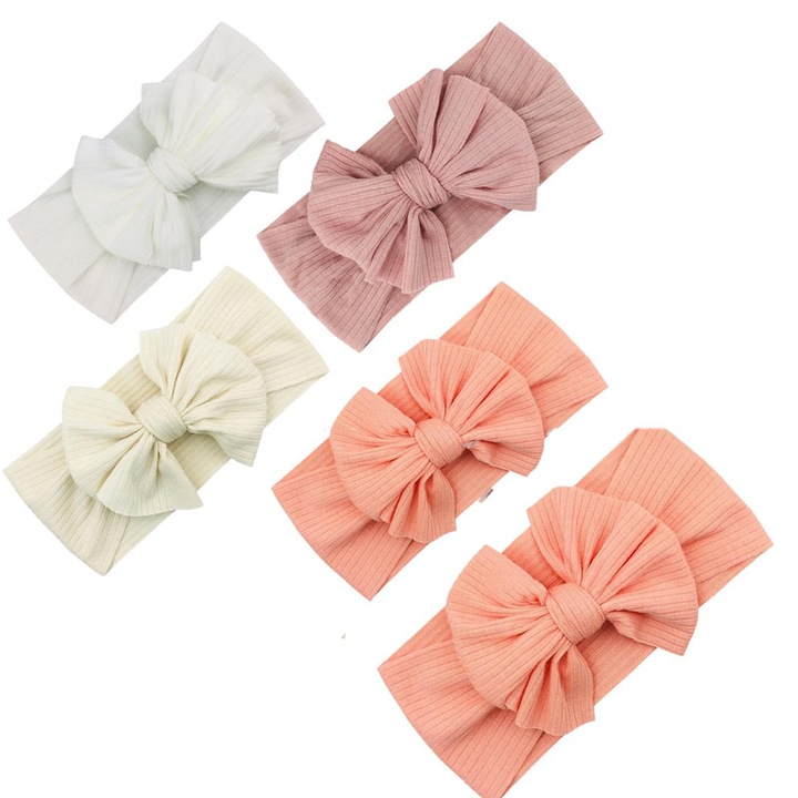 Set 5 Bentite copii, bumbac, fundite, multicolor, 17x8cm