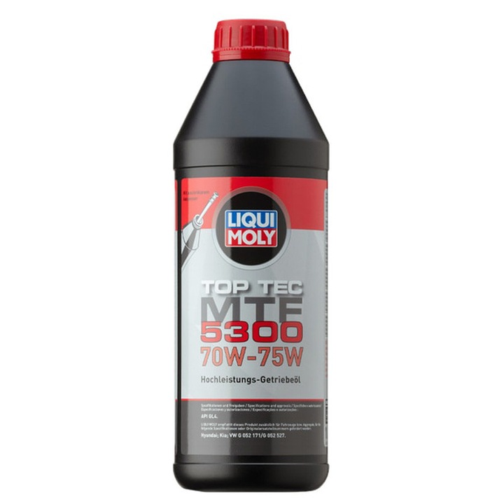Ulei cutie viteze LIQUI MOLY Top Tec MTF 5300 70W-75W 1L, ulei transmisie manuala si DSG, VW G052171 / G052527, Hyundai, Kia