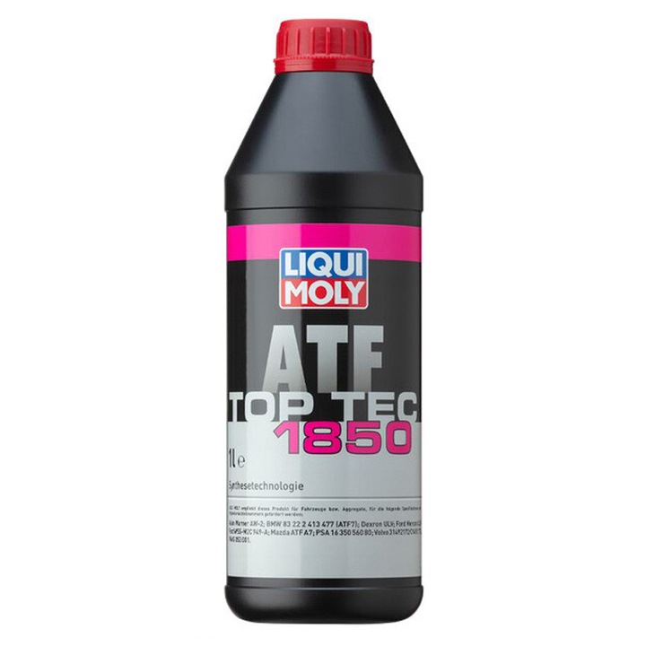Ulei transmisie automata LIQUI MOLY Top Tec ATF 1850, 1L, sintetic, Dexron ULV / Mercon ULV, pentru cutii automate 6, 8 si 10 trepte