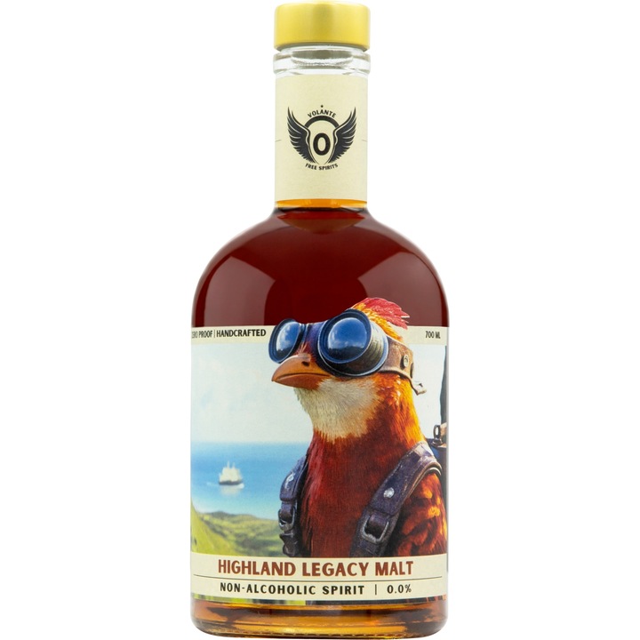 Whisky fara alcool Volante Highland Legacy Malt 0, 0% - 700 ml - alternativa whisky