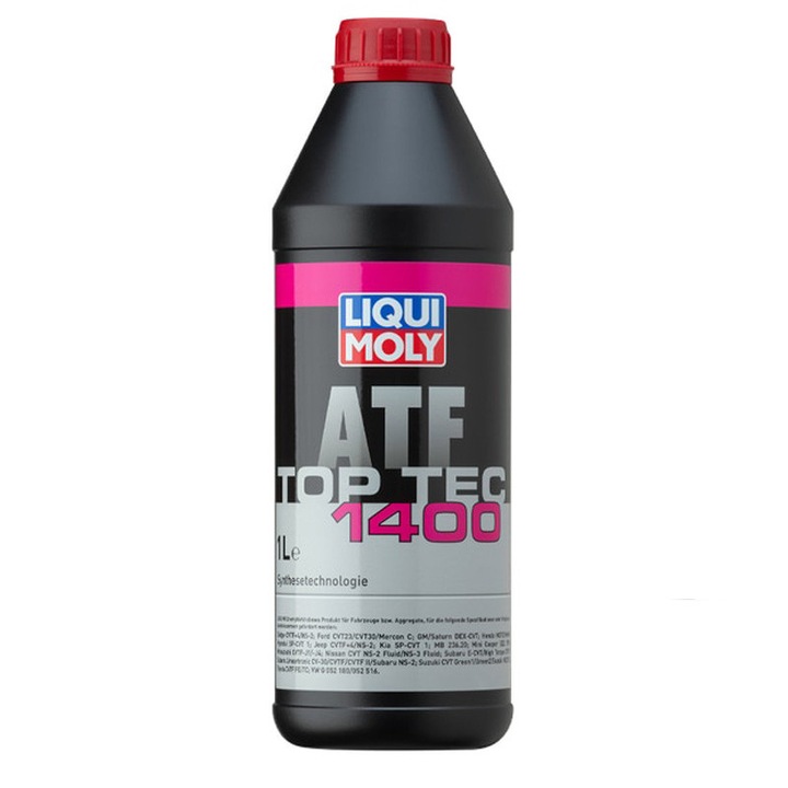 Ulei transmisie automata CVT LIQUI MOLY Top Tec ATF 1400, 1L, sintetic, pentru cutii Multitronic si CVT moderne