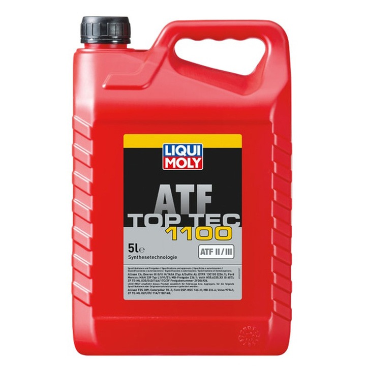 Ulei transmisie automata LIQUI MOLY Top Tec ATF 1100, 5L, sintetic, Dexron III / Mercon, pentru cutii automate si servodirectie